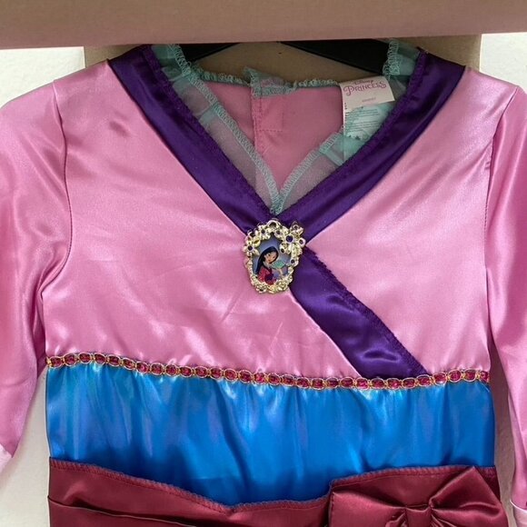 Disguise Disney Princess Mulan Costume Dress Character Cameo Costume Sz Med - Picture 4 of 10